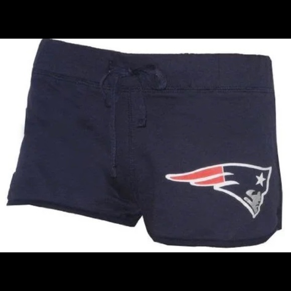 PINK 5th & ocean Blue Short Shorts NE Patriots M - Picture 1 of 5